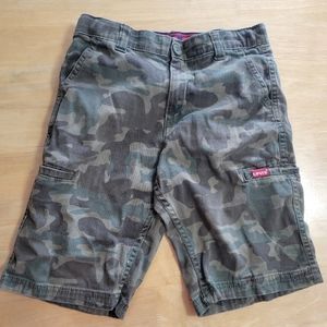 Boys Levi's camo shorts 12 reg